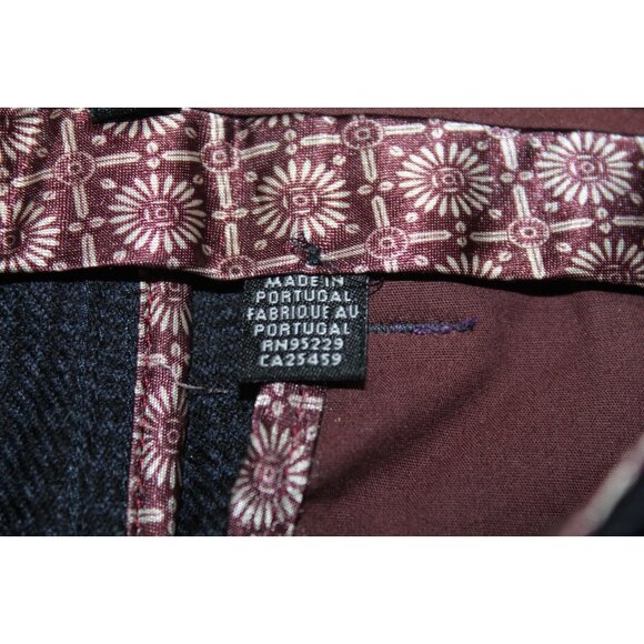 Ted Baker Pants Mens 32x31 Blue Winter Wool Plaid Dress Pants Business Trousers - Picture 6 of 8